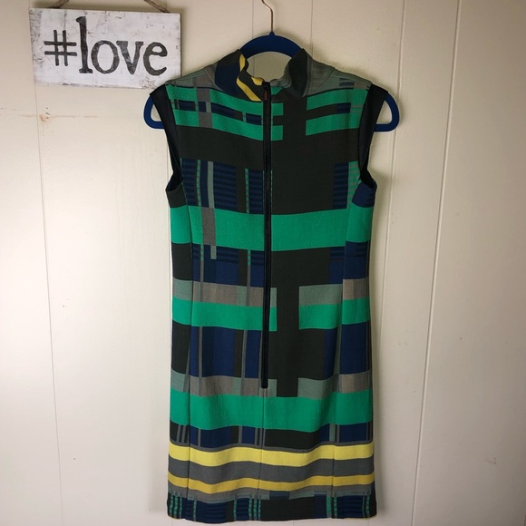 Lafayette 148 New York Cubism Geometric Dress - Picture 3 of 8